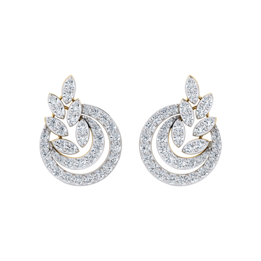 Luminous Loops Yellow Gold Diamond Earrings [yg]