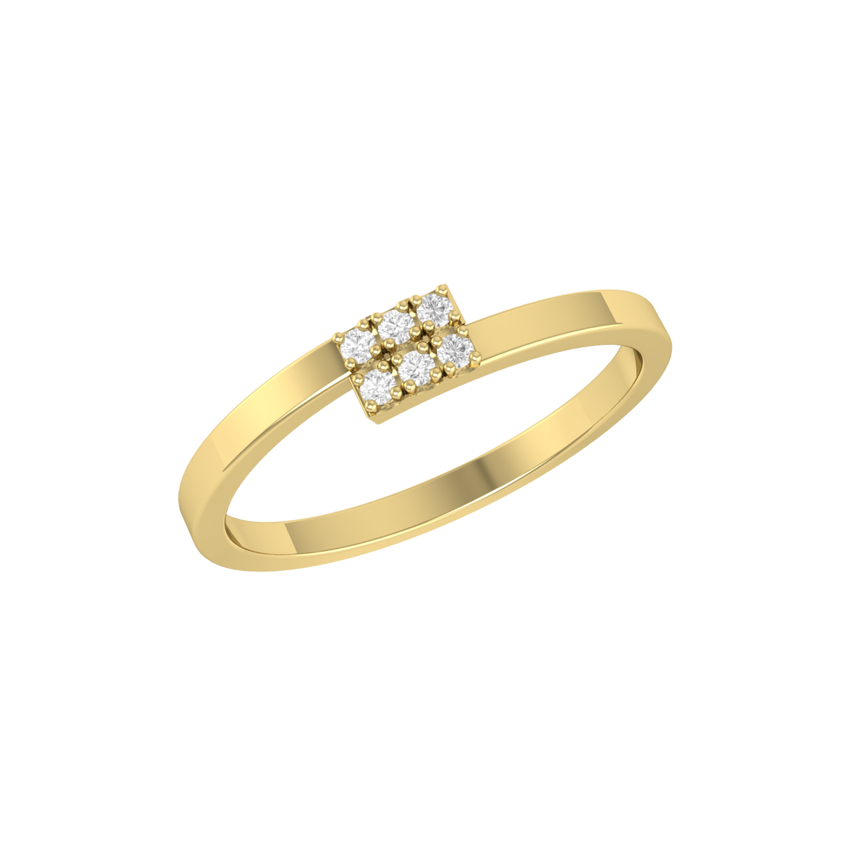 Band Bonanza Yellow Gold Lab Grown Diamond Ring [yg]