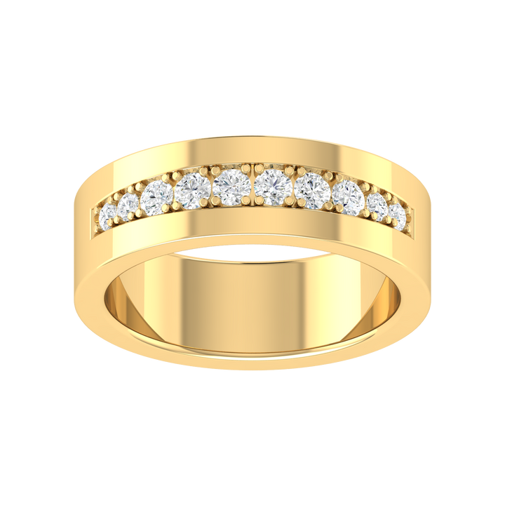 Halo Curve Yellow Gold Diamond Ring [yg]
