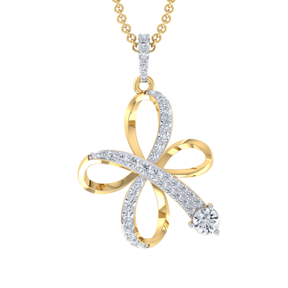 Subtle Radiance Yellow Gold Diamond Pendant [yg