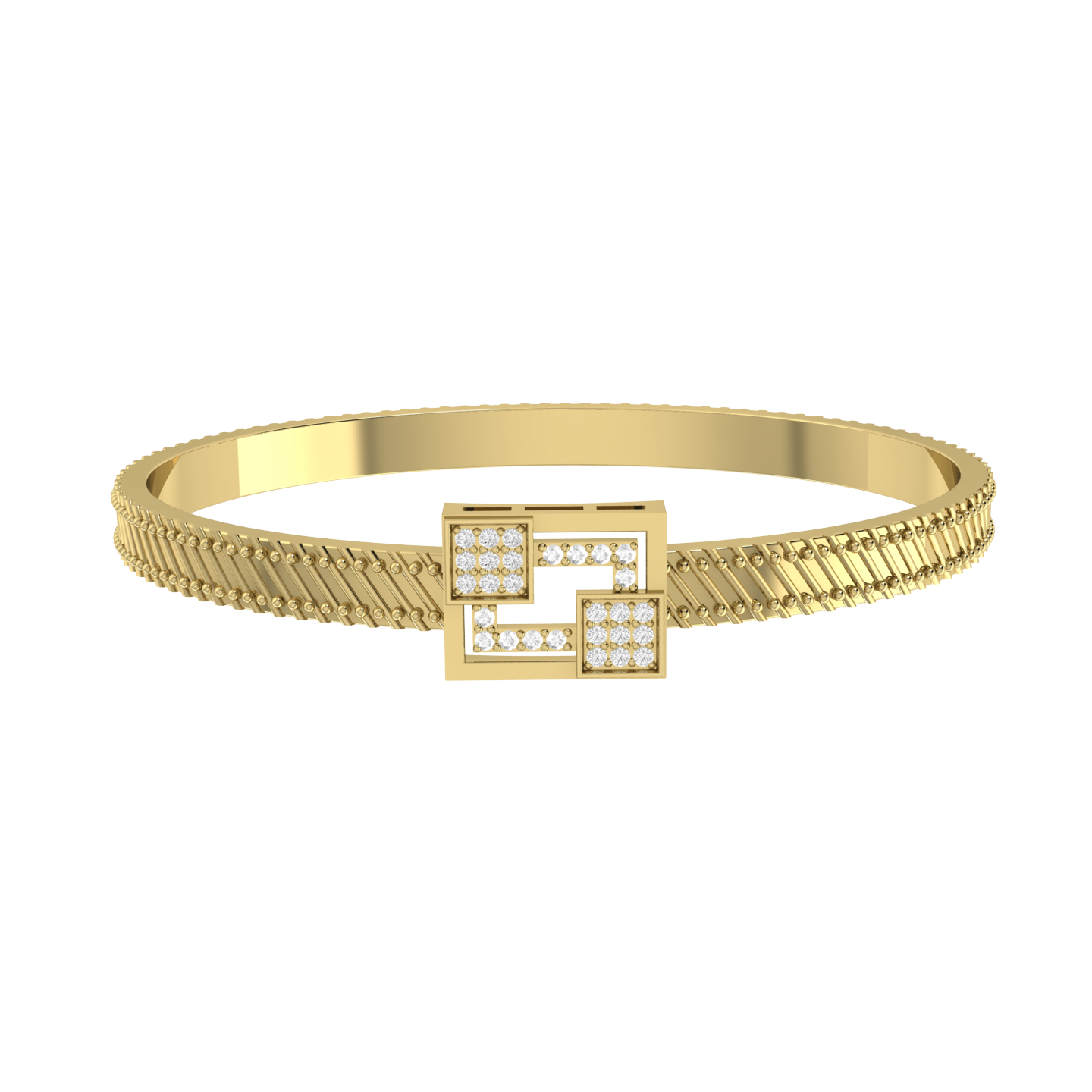 Princess Spark Yellow Gold Diamond Bracelet [yg]