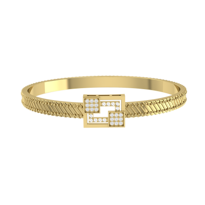 Princess Spark Yellow Gold Diamond Bracelet [yg]