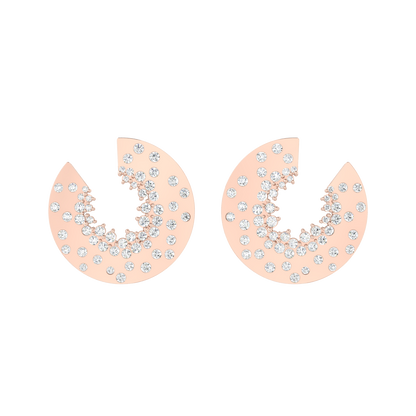 Celestial Shine Rose Gold Diamond Earrings [rg]