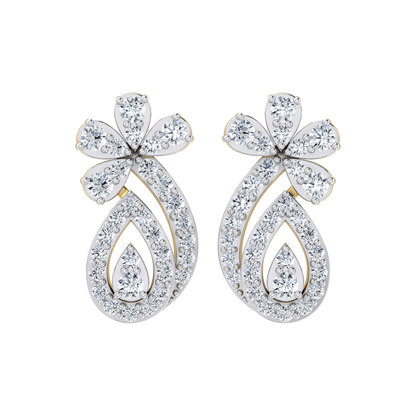 Glimmering Glamour Yellow Gold Diamond Earrings [yg]