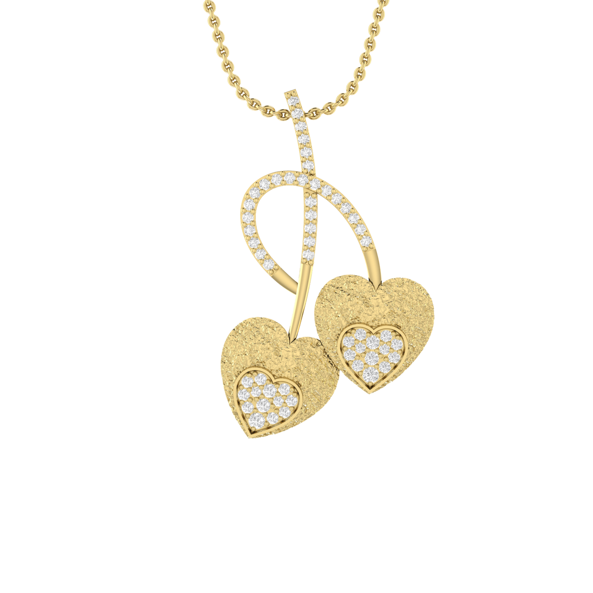 Petite Sparkle Yellow Gold Diamond Pendant [yg]