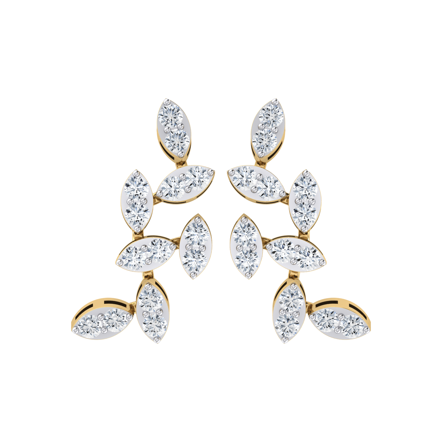 Whispering Winds Diamond Earrings