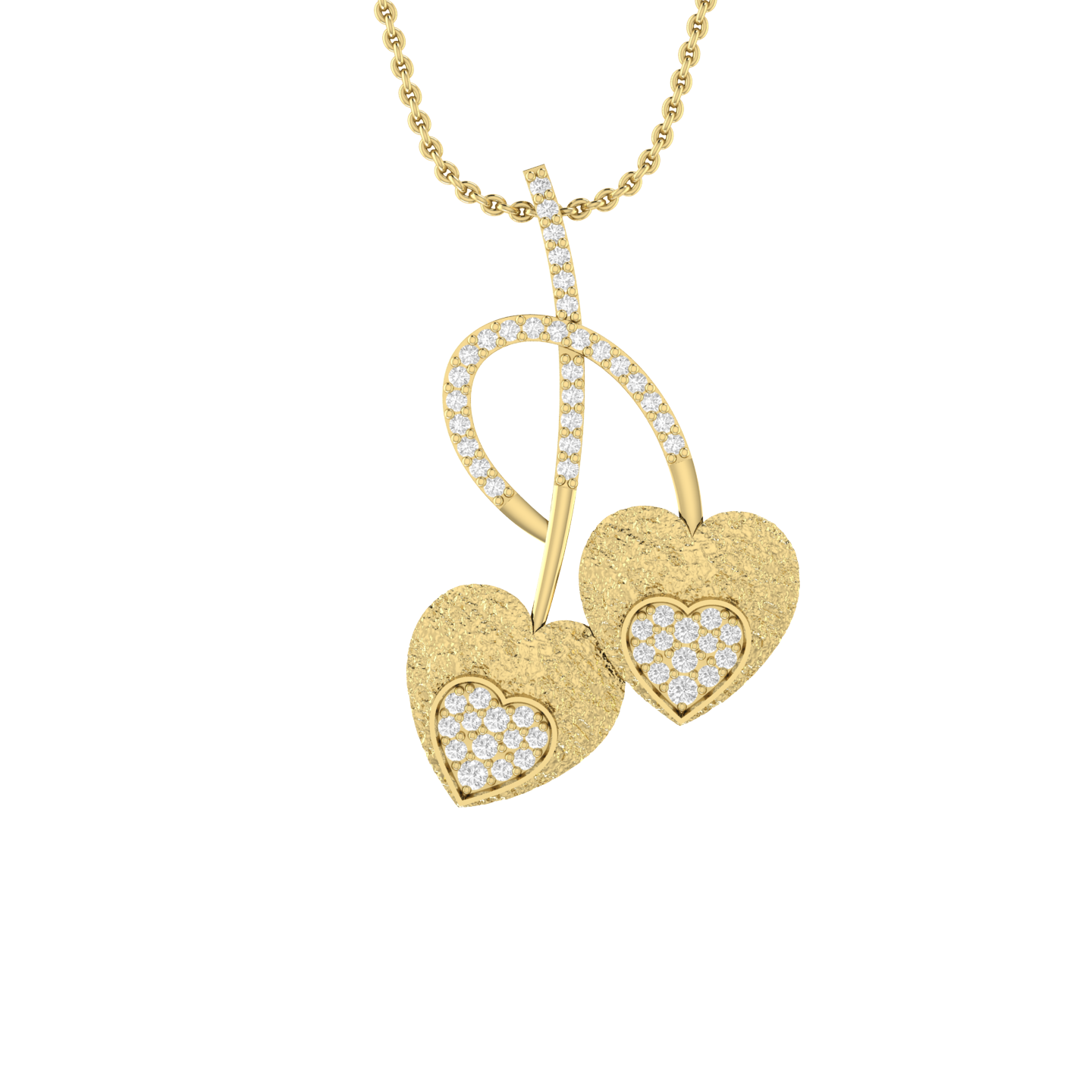 Petite Sparkle Yellow Gold Diamond Pendant [yg]