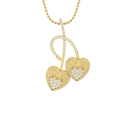 Petite Sparkle Yellow Gold Diamond Pendant [yg]