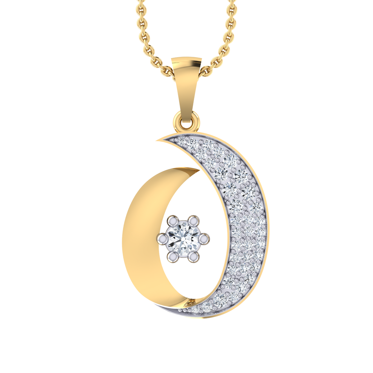Sublime Sparkle Yellow Gold Diamond Pendant [yg]
