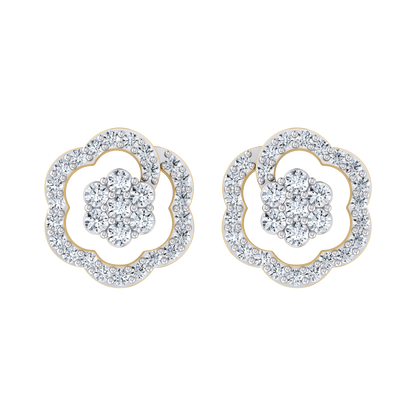 The Desired Yellow Gold Diamond Earrings [yg]