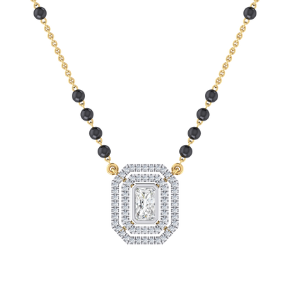 Regal Brilliance Yellow Gold Diamond Mangalsutra [yg]