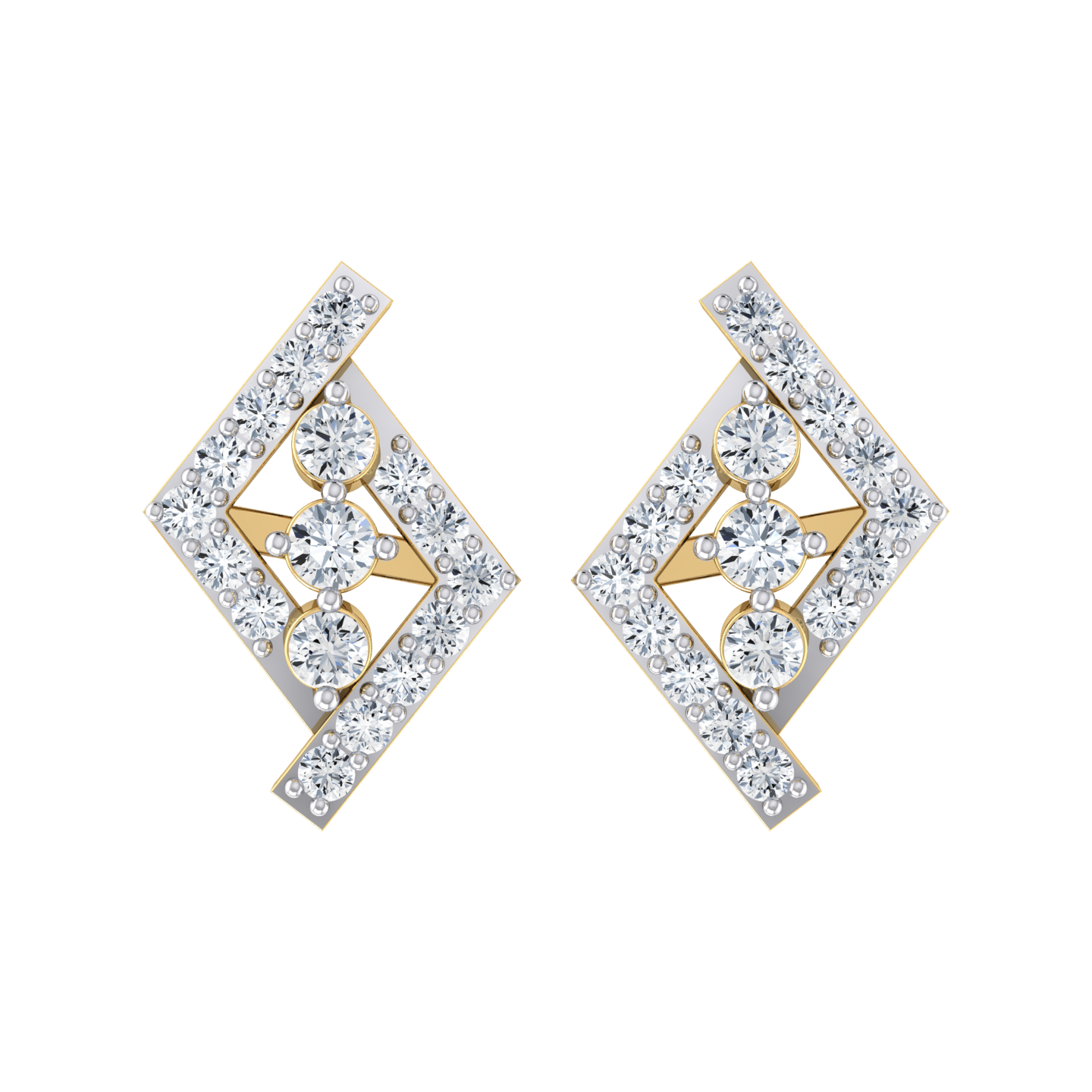 Radiant Reverie Yellow Gold Diamond Earrings [yg]