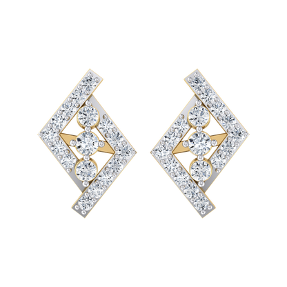 Radiant Reverie Yellow Gold Diamond Earrings [yg]
