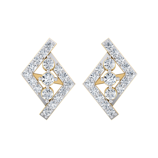 Radiant Reverie Yellow Gold Diamond Earrings [yg]
