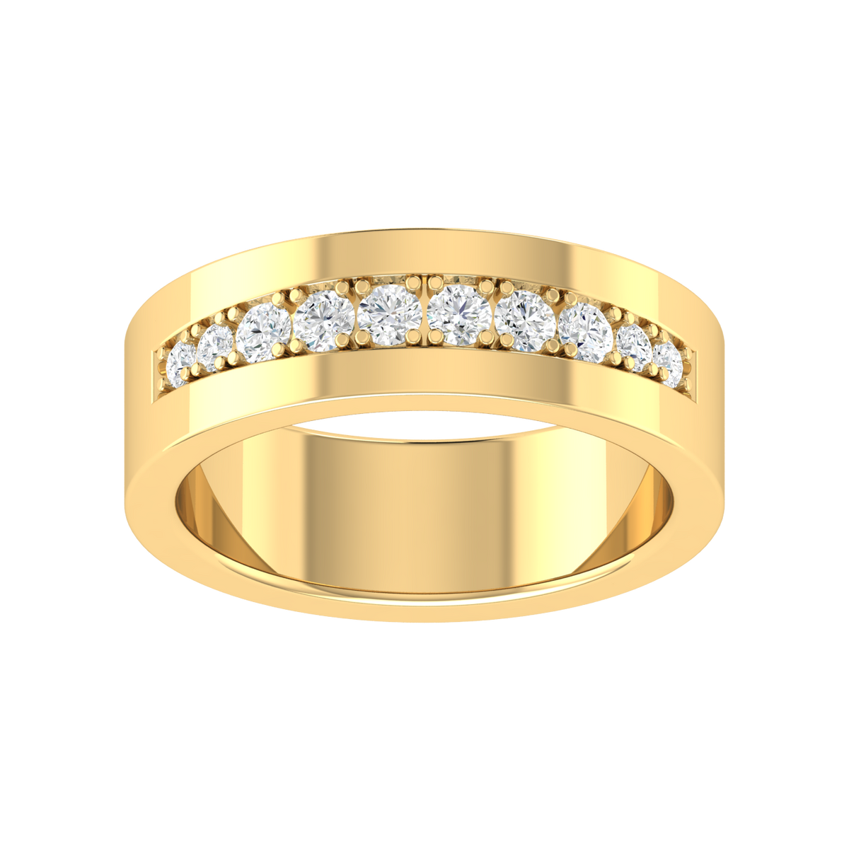 Halo Curve Yellow Gold Diamond Ring [yg]
