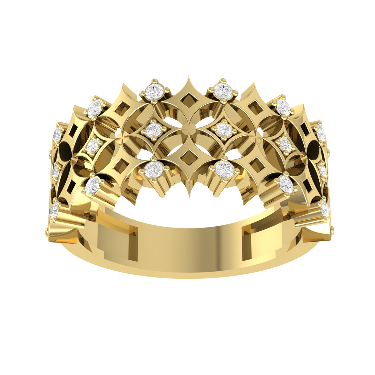 Made to Shine  Yellow Gold Customised Diamond Ring [yg]