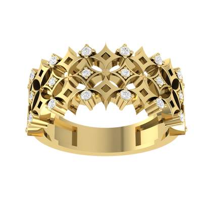 Made to Shine  Yellow Gold Customised Diamond Ring [yg]