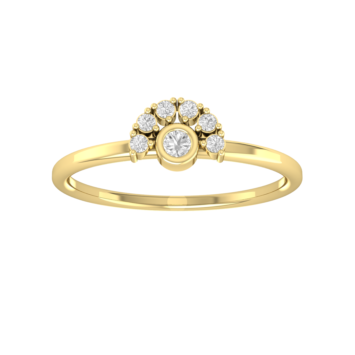 Timeless Glimmer Yellow Gold Diamond Ring  [yg]