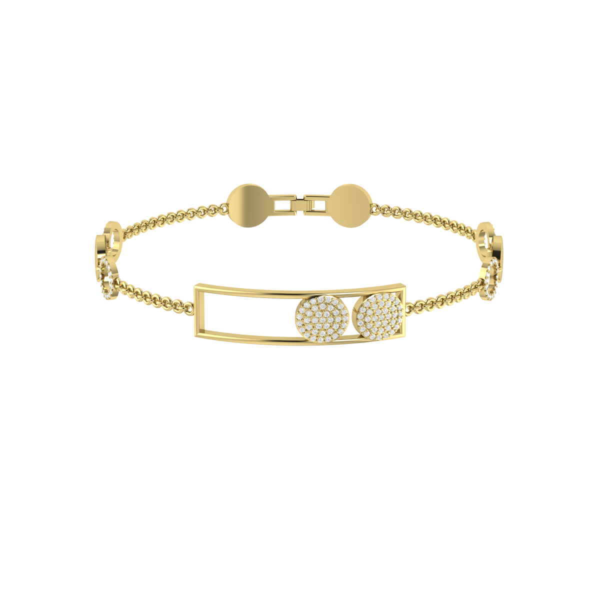 Shimmering Starlight Yellow Gold Diamond Bracelet [yg]