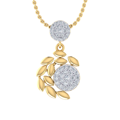 Serene Spark Yellow Gold Diamond Pendant [yg]