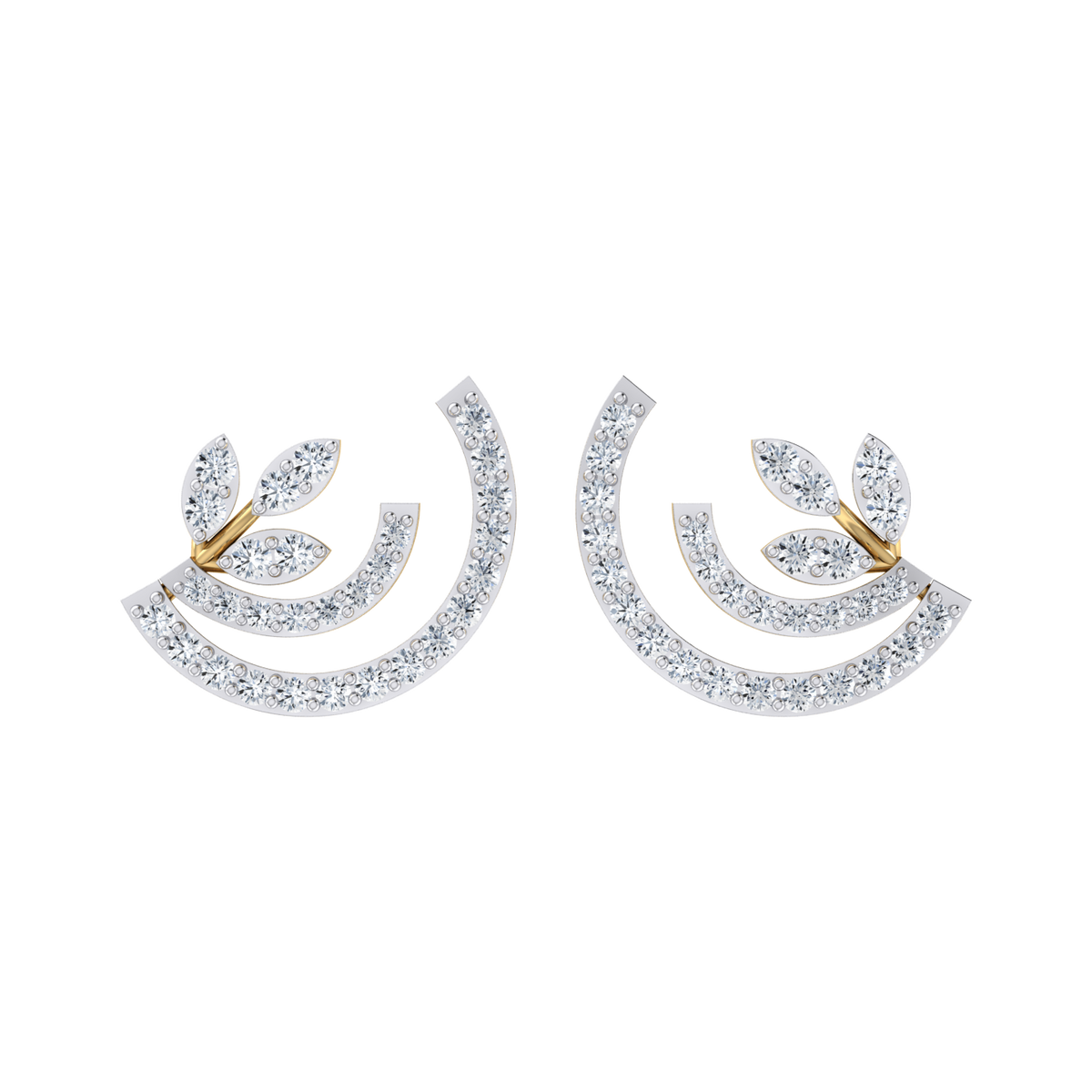 Blossom Baubles Yellow Gold Diamond Earrings [yg]