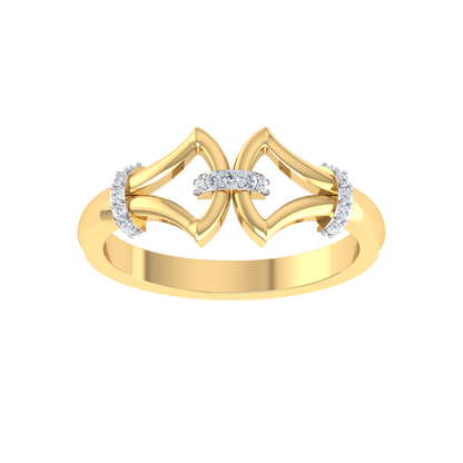 True To You Yellow Gold Diamond Ring   [yg]