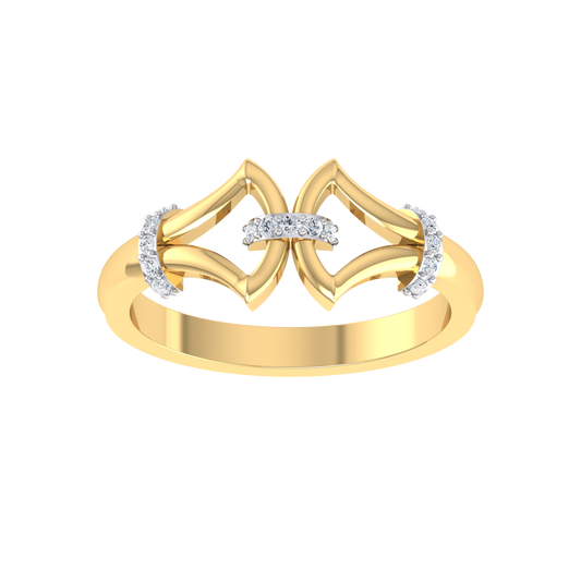True To You Yellow Gold Diamond Ring   [yg]
