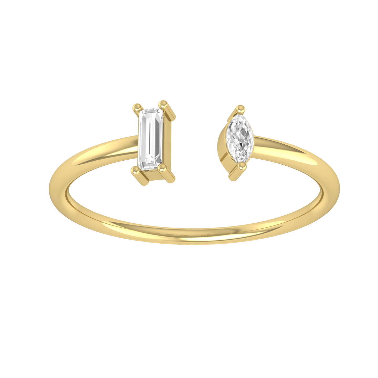 Star Light Yellow Gold Diamond Ring  [yg]