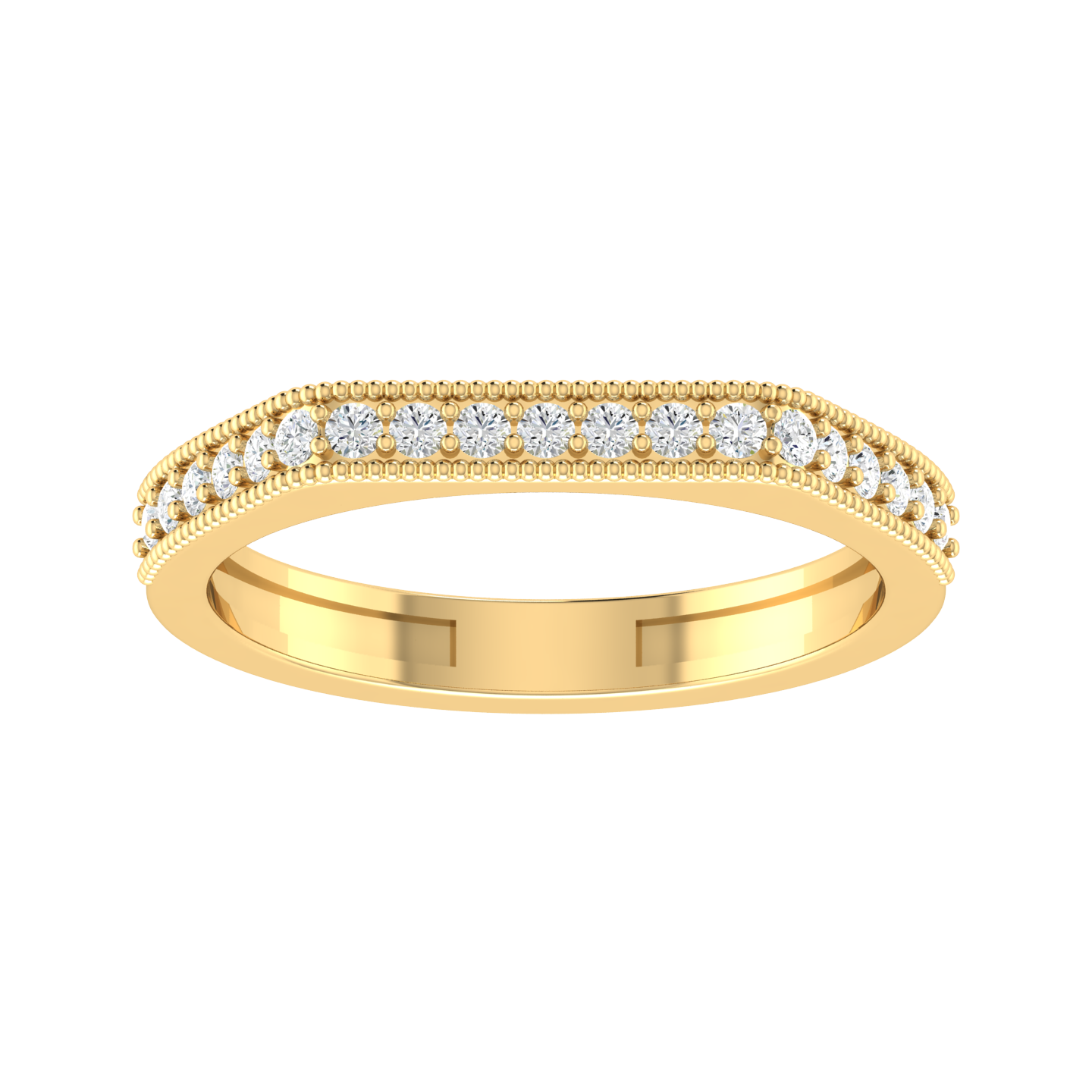Yellow Gold Lab Grown Diamond Ring - Dazzle Domain [yg]