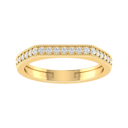 Yellow Gold Lab Grown Diamond Ring - Dazzle Domain [yg]