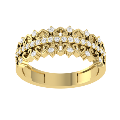 Made With Passion  Yellow Gold Customised Diamond Ring [yg]