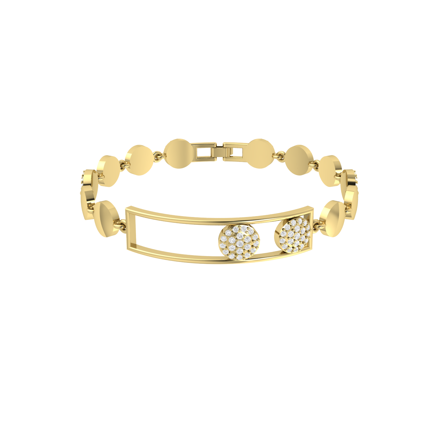 Opulent Orbit Yellow Gold Diamond Bracelet [yg]
