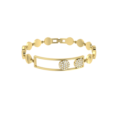 Opulent Orbit Yellow Gold Diamond Bracelet [yg]