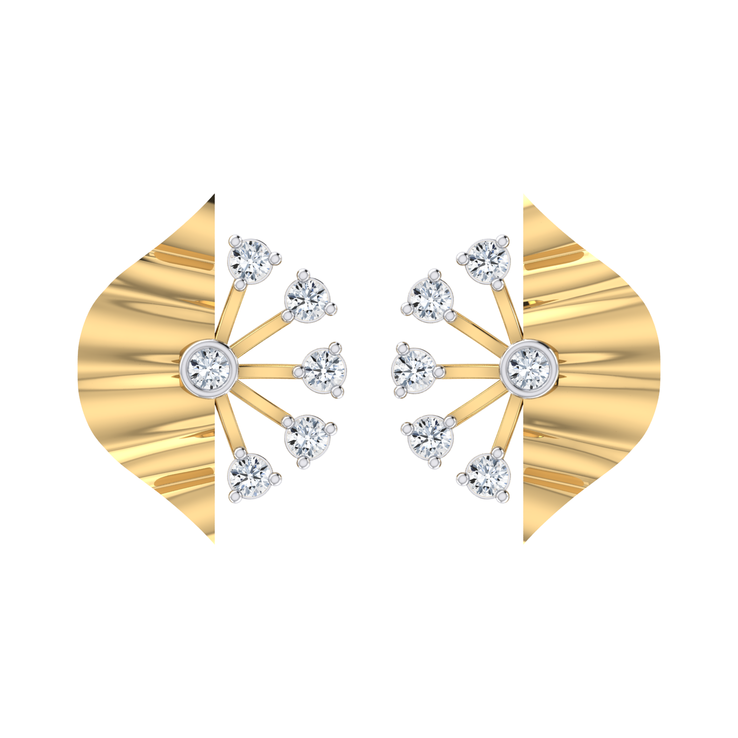 Dazzle Dreams Yellow Gold Diamond Earrings [yg]