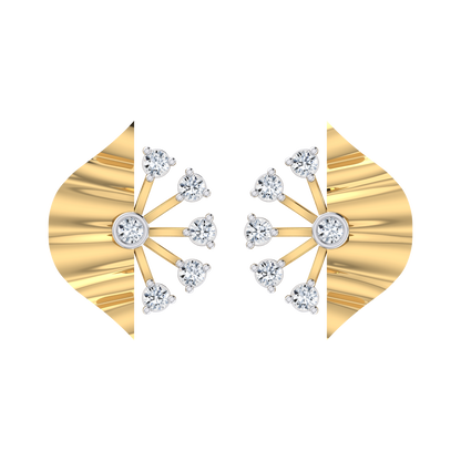 Dazzle Dreams Yellow Gold Diamond Earrings [yg]