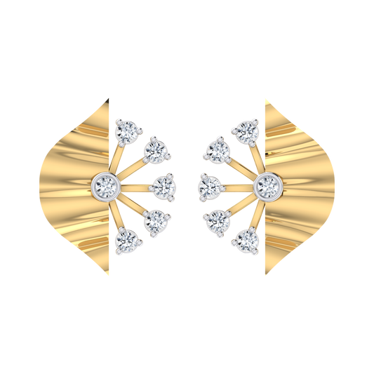 Dazzle Dreams Yellow Gold Diamond Earrings [yg]