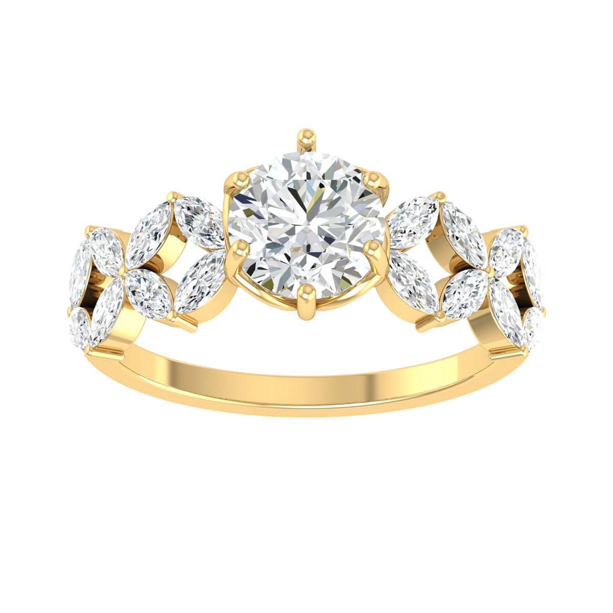 Gorgeous Gem Yellow Gold Lab Grown Diamond [yg]