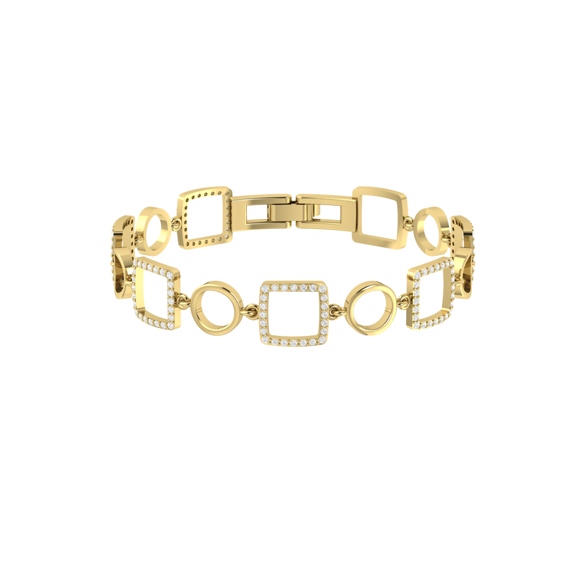 Opaline Glow Yellow Gold Diamond Bracelet [yg]