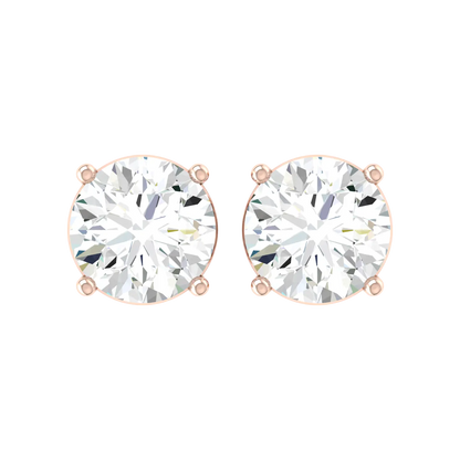 Timeless Sparkle 0.3cts Rose Gold Diamond Earrings [rg]