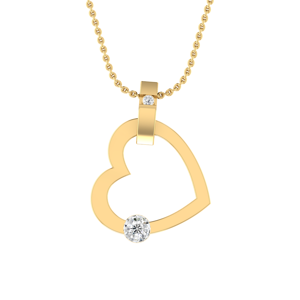Infinite Passion Yellow Gold Diamond Pendant [yg]