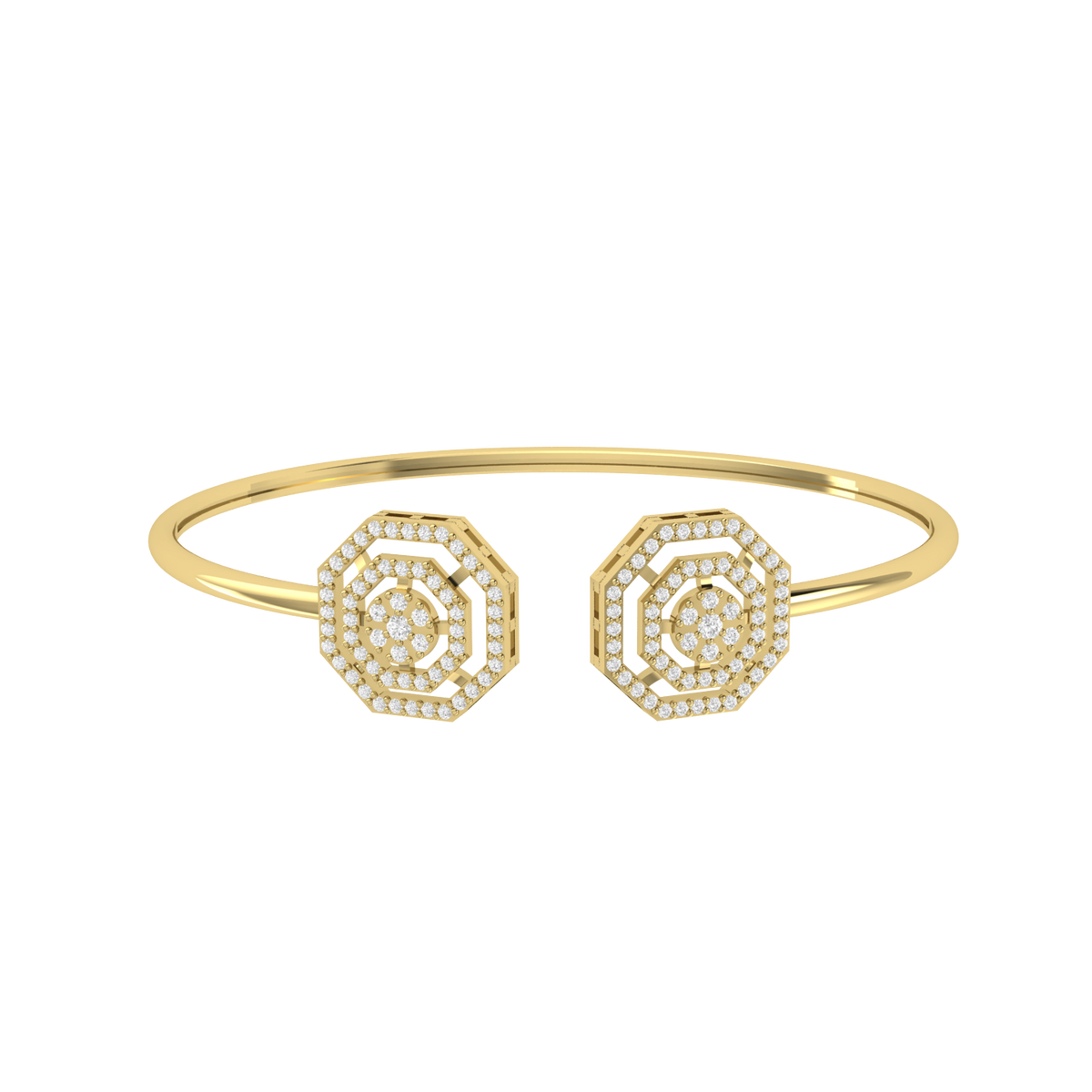Majestic Gleam Yellow Gold Diamond Bracelet [yg]