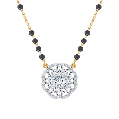 Royal Luminescence Yellow Gold Diamond Mangalsutra [yg]