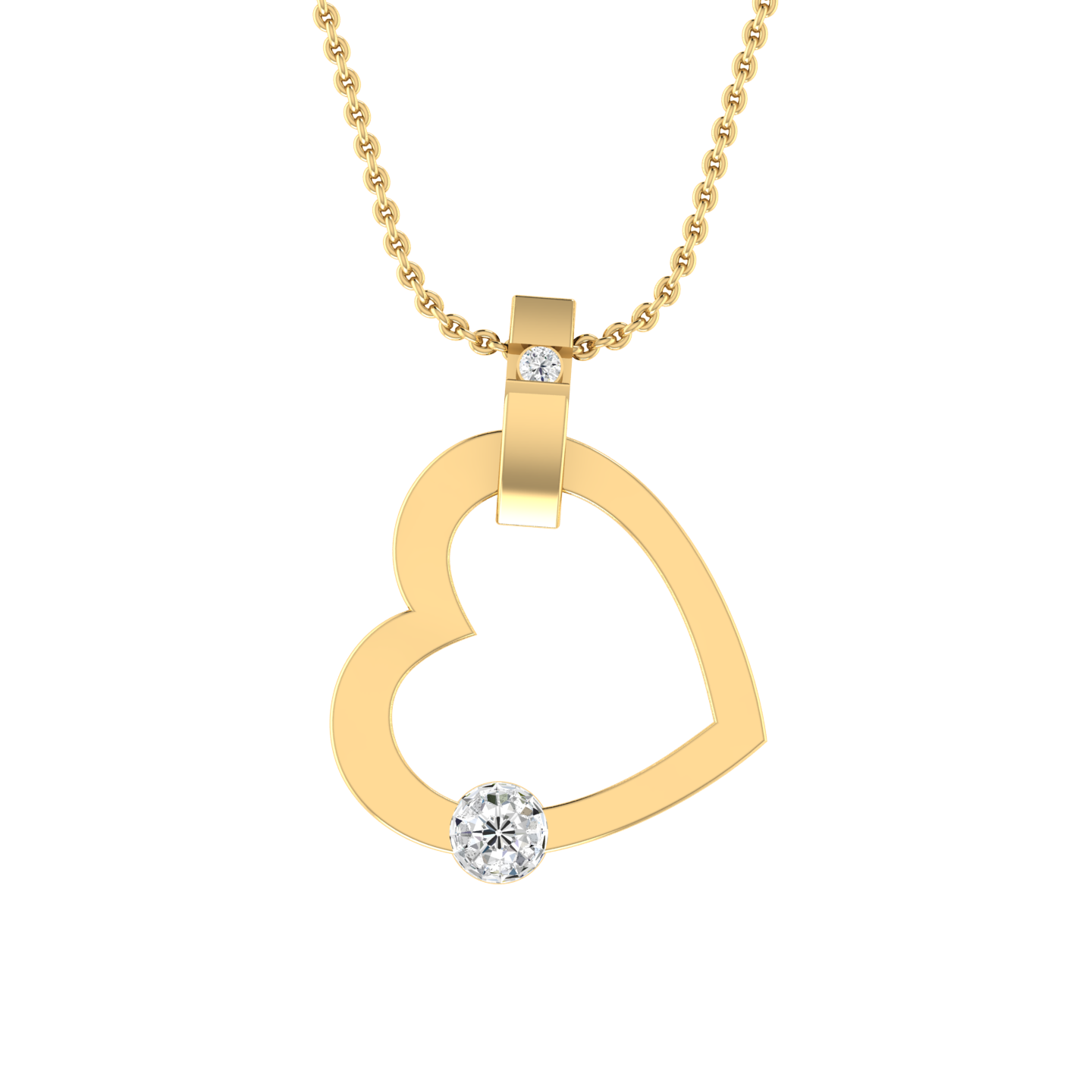 Infinite Passion Yellow Gold Diamond Pendant [yg]