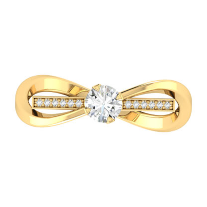 Yellow Gold Lab Grown Diamond - Floral Spark [yg]