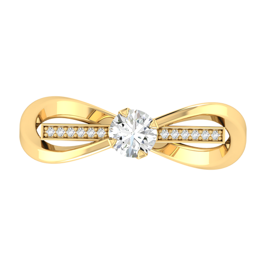 Yellow Gold Lab Grown Diamond - Floral Spark [yg]