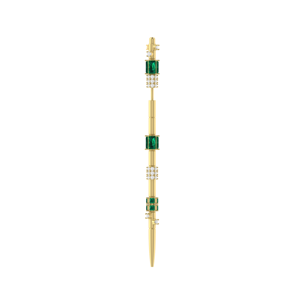 Earpin Diamond Yellow Gold Ear Pin [yg]