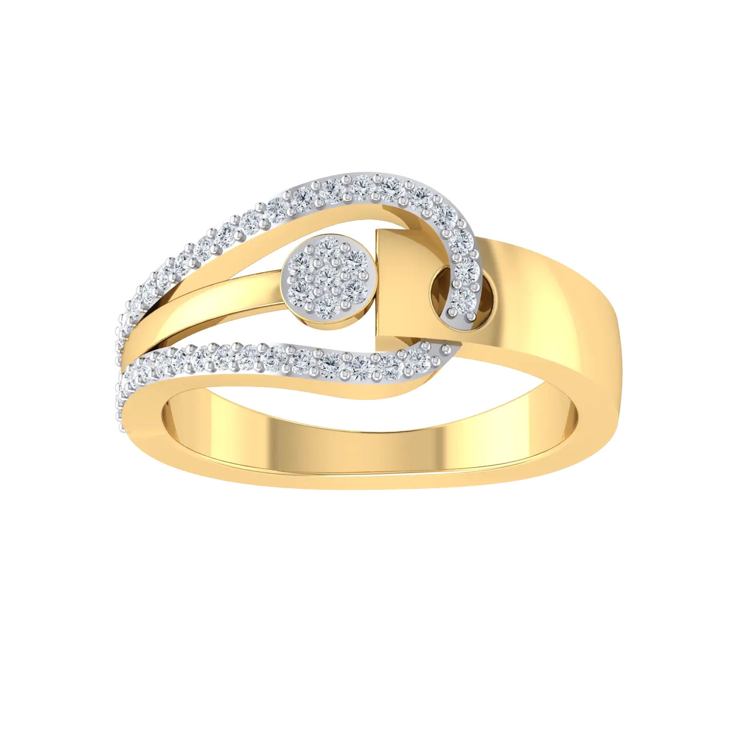 Yellow Gold Lab Grown Diamond Ring - Aurora adorn [yg]