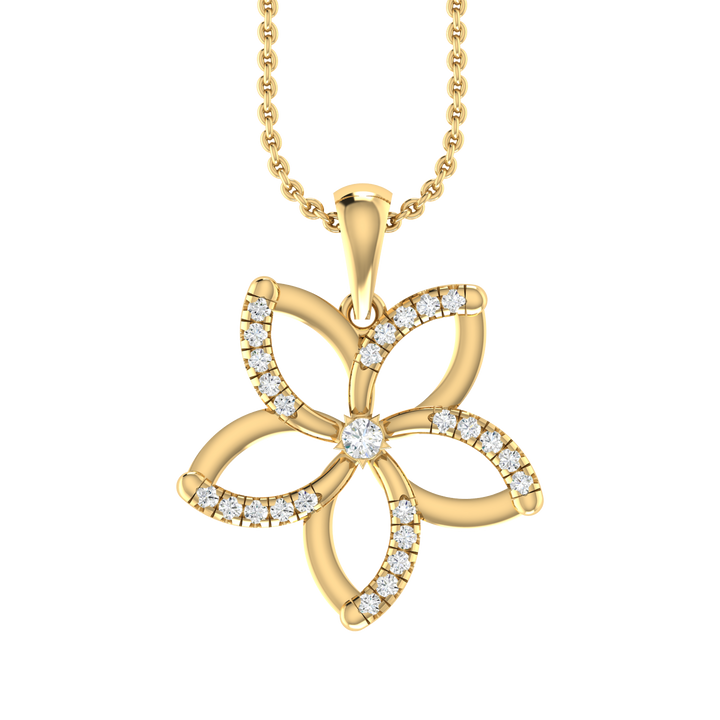 Floral Fantasy Diamond Pendant