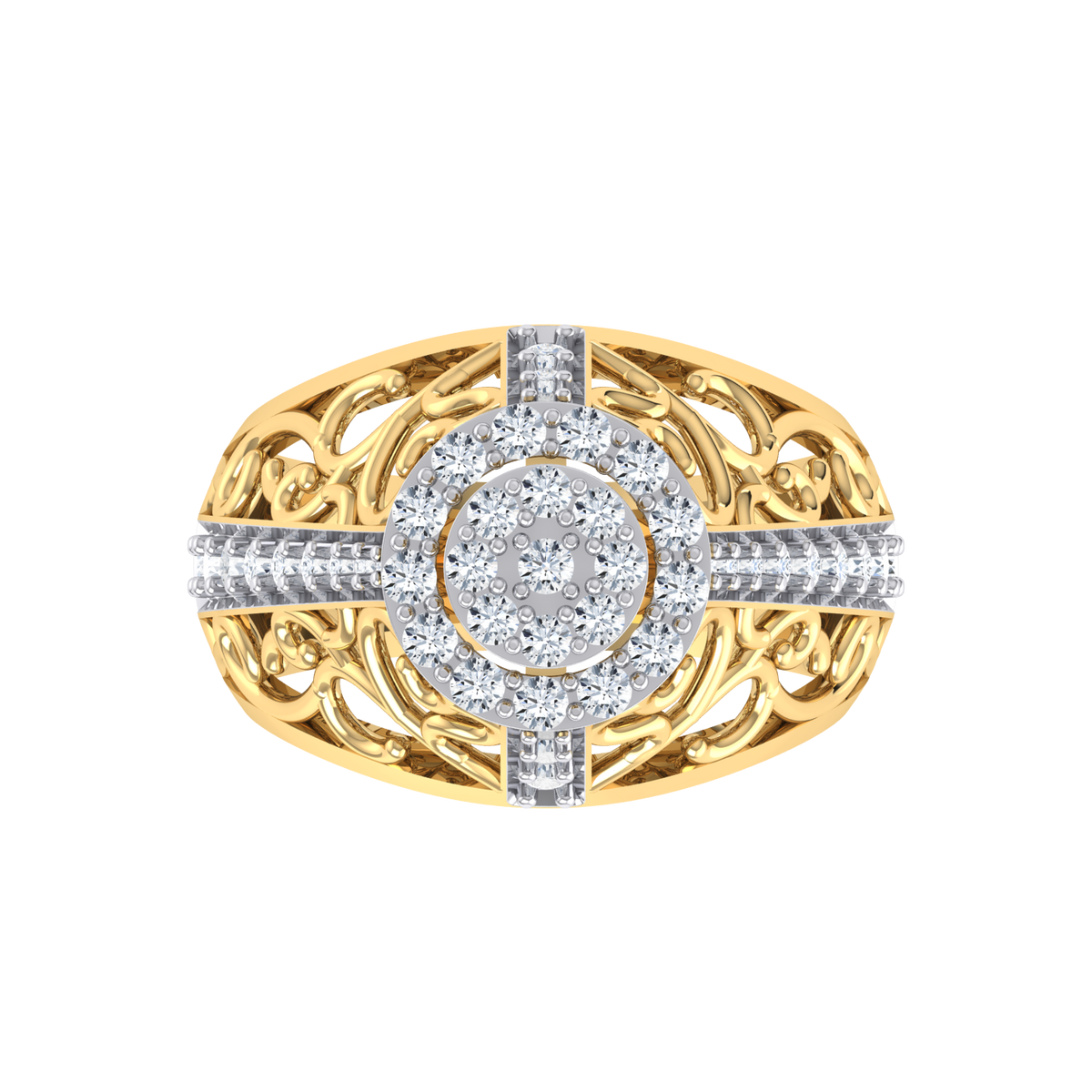 Mystical Melody Natural Yellow Gold Diamond Ring [yg]