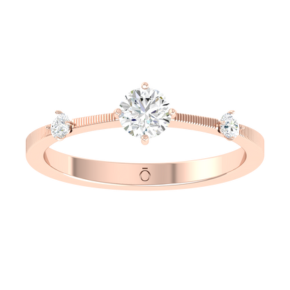 Rose Gold Lab Grown Diamond - Celeste Trio [rg]